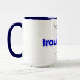 troubledad! - basic blue mugg