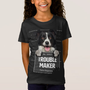 Troublemaker - Cheeky Gräns Collie Puppy är Naugh T Shirt