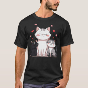 Troublesisk kattfamilj t shirt