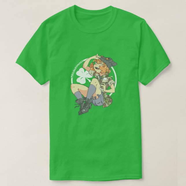 Troublesmaker (Shamrock) T-shirt (Design framsida)