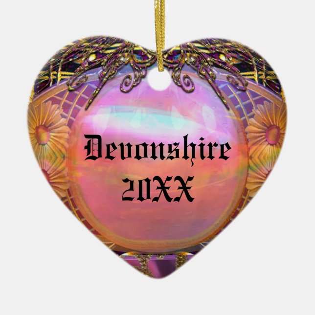 Trouessart Merry Monogram Julgransprydnad Keramik (Framsidan)