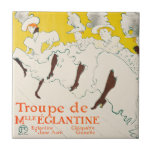 Troupe de Mademoiselle Eglantine, Toulouse Lautrec Kakelplatta<br><div class="desc">Vintage illustration art nouveau poster konsten La Troupe de Mademoiselle Eglantine (1889-90) av Toulouse Lautrec med Jane Avril och en rad dam som dansar kankan. Henri de Toulouse-Lautrec (1864-1901) var en målare i Fransk post impressionism och var känd som en av Post impressionist:s underbarare målare.</div>