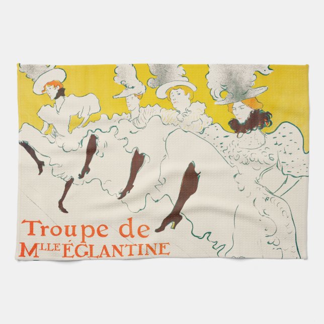 Troupe de Mademoiselle Eglantine, Toulouse Lautrec Kökshandduk (Horisontell)