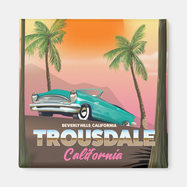 Trousdale Beverly backe California Magnet (Framsidan)