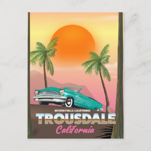 Trousdale Beverly hills Kalifornien Vykort