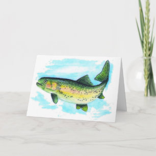 Trout Birthday-kort Kort