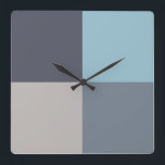 Trout Blue Grått Cotton Seed Fyrkantig Klocka<br><div class="desc">... ... ... ... ... ... ... .</div>