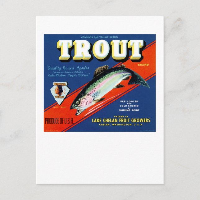 Trout Brand Vykort (Framsida)