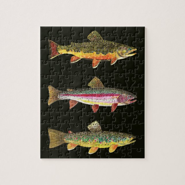 Trout - Brown, Rainbow, Brook Pussel (Vertikal)