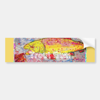 Trout Bum Bildekal