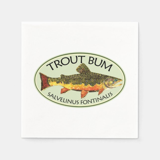 Trout Bum Pappersservett (Framsidan)