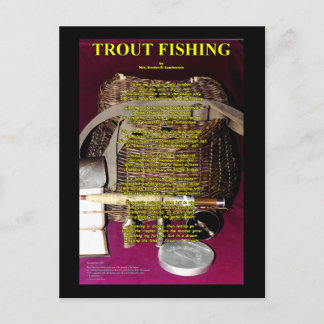 TRout-Dikt- Rod-, EL- och skal Vykort