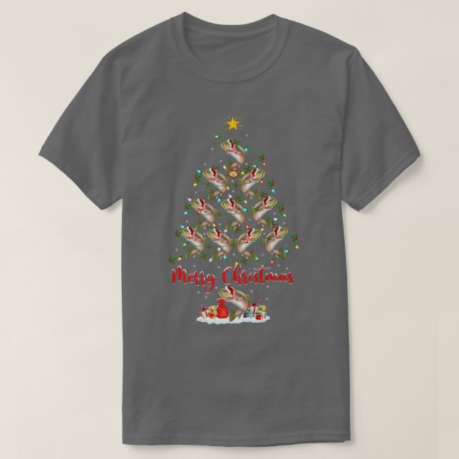 Trout Fish Älskare Julafton Matching Santa Trout C T Shirt (Design framsida)