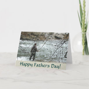 Trout Fisherman Fars dag Card Kort