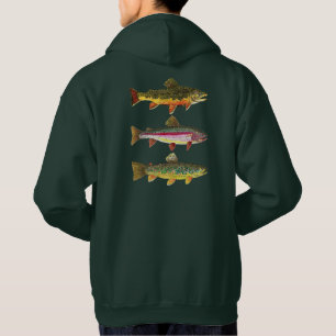 Trout Fishermans Sweatshirt Med Luva