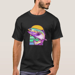 Trout Fishing Freshwater Fish Angler Retro T Shirt