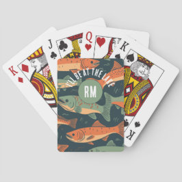 Trout Fishing Monogram Casinokort