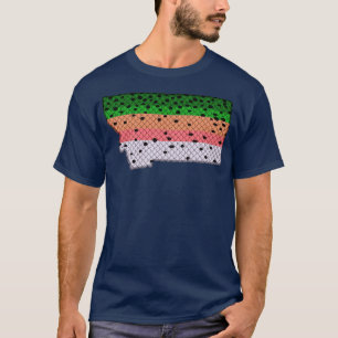 Trout Fishing Rainbow Trout Mönster Montana State T Shirt