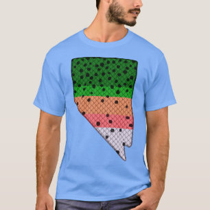 Trout Fishing Rainbow Trout Mönster Nevada State M T Shirt