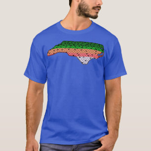 Trout Fishing Rainbow Trout Mönster North olina St T Shirt