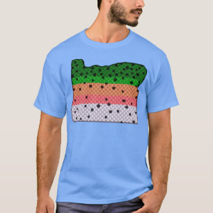 Trout Fishing Rainbow Trout Mönster Oregon State M T Shirt