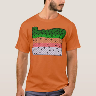 Trout Fishing Rainbow Trout Mönster Oregon State M T Shirt