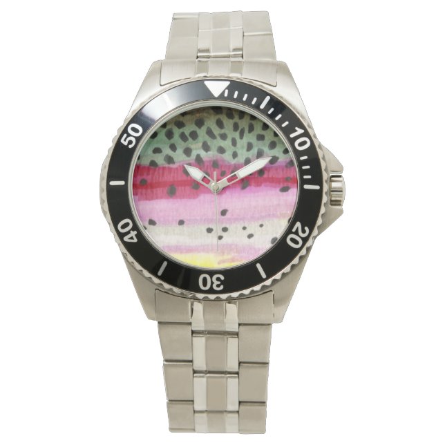 Trout Fly Fisherman Armbandsur (Framsida)