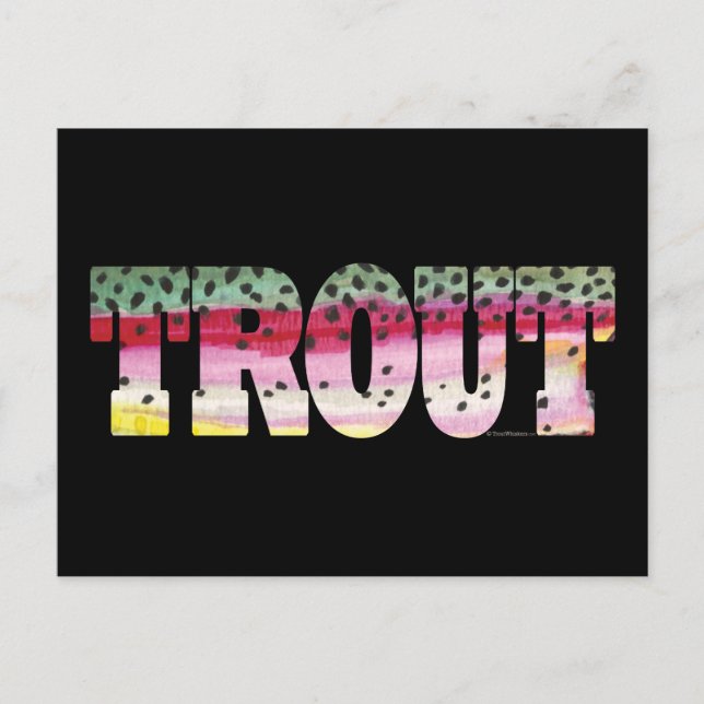 Trout Flygfiske Vykort (Framsida)