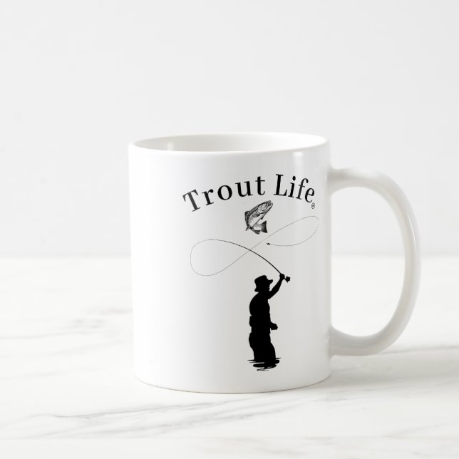 Trout Life Flugfiske  Kaffemugg (Höger)