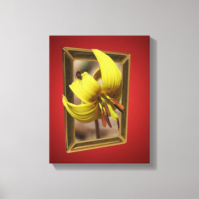 Trout Lily flydde utanför gränserna Canvastryck (Framsida)