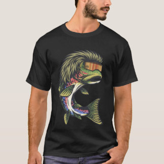 Trout Mullet Pit Vipers Sticker T Shirt