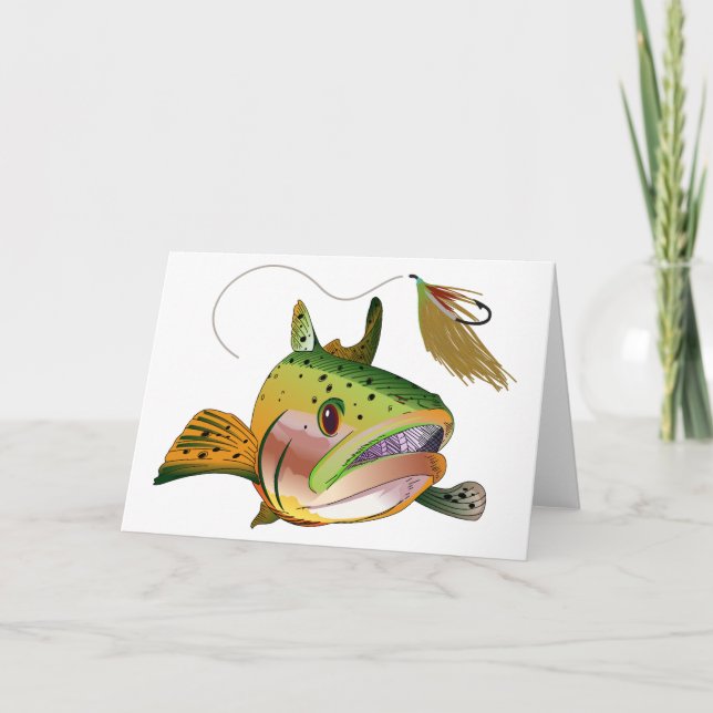 Trout och Fly Kort (Framsida)