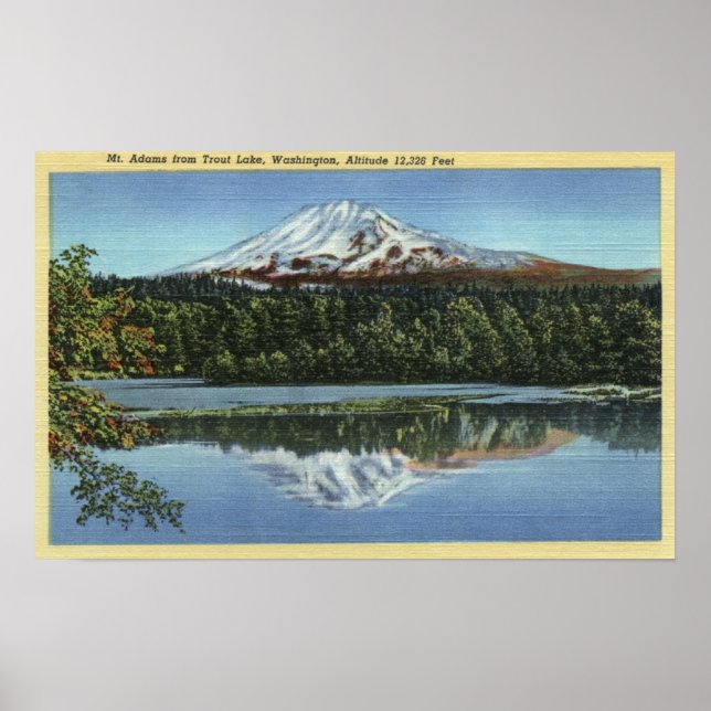 Trout Sjö, Washington Poster (Framsidan)