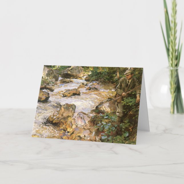 Trout Stream i Tyrol av John Singer Sargent Kort (Framsida)