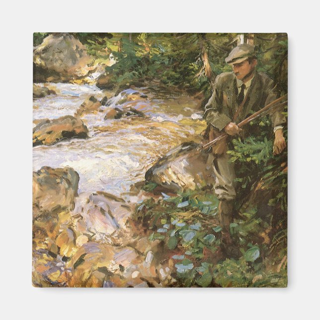 Trout Stream i Tyrol av John Singer Sargent Magnet (Framsidan)