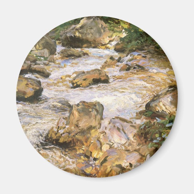 Trout Stream i Tyrol av John Singer Sargent Magnet (Framsidan)