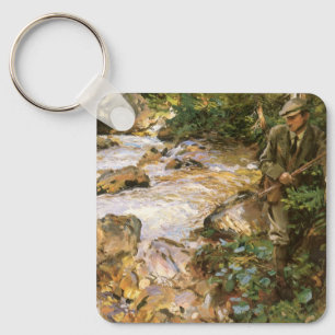 Trout Stream i Tyrol av John Singer Sargent Nyckelring
