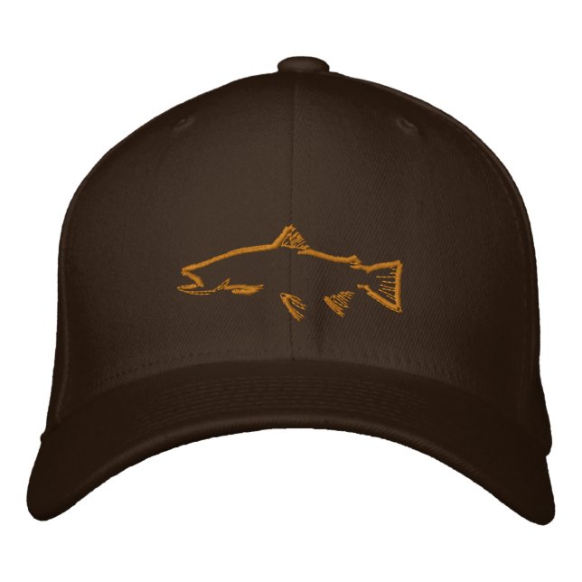Trout Tracker Hat Broderad Keps (Framsida)