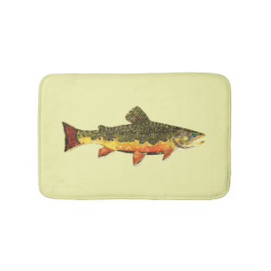 Trout Whiskers' Brookie, salvelinus fontinalis Badrumsmatta
