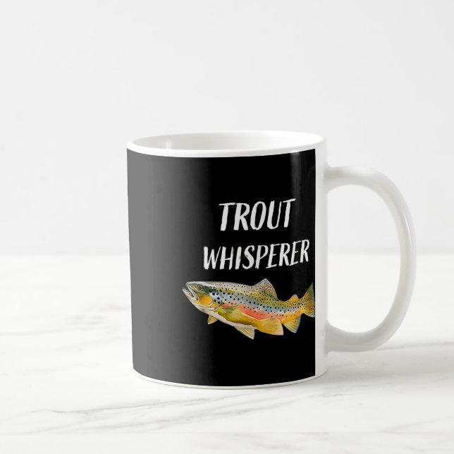Trout Whisperer flugfiske regnbåge forell  Kaffemugg (Höger)