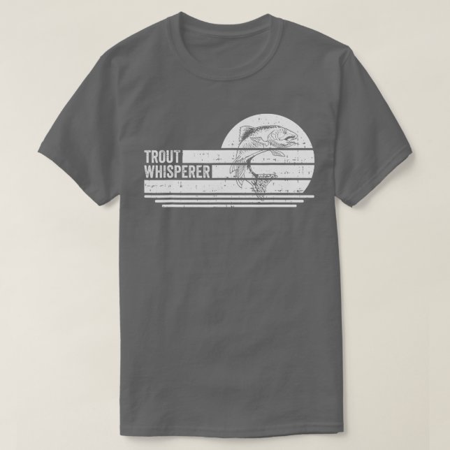 Trout Whisperer Fly Tying Anglers Trout Fishing ( T Shirt (Design framsida)