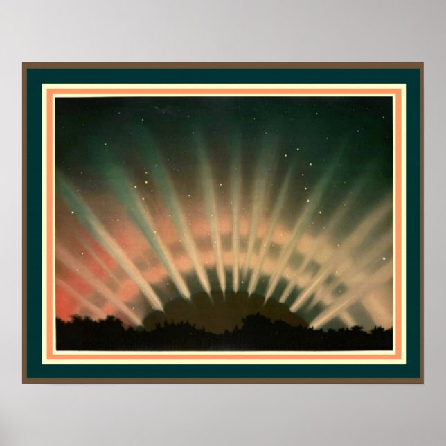 Trouvelots Aurora Borealis 16 x 20 Poster (Framsidan)