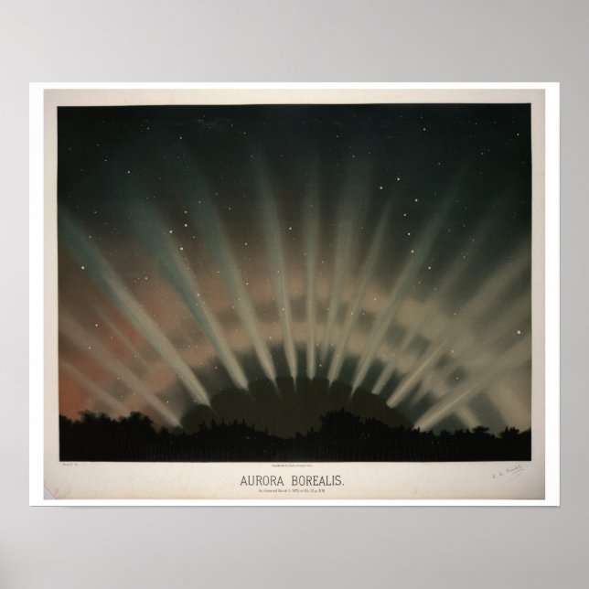 Trouvelots Aurora Borealis Poster (Framsidan)
