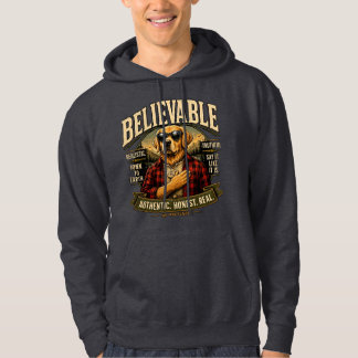 Trovärdig Rolig Ärlig Livsstils T-Shirt Hoodie