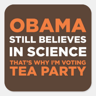 Trovetenskap Fyrkantigt Klistermärke
