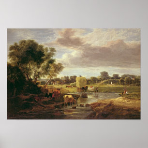 Trowse ängar, nära Norwich, 1828 Poster