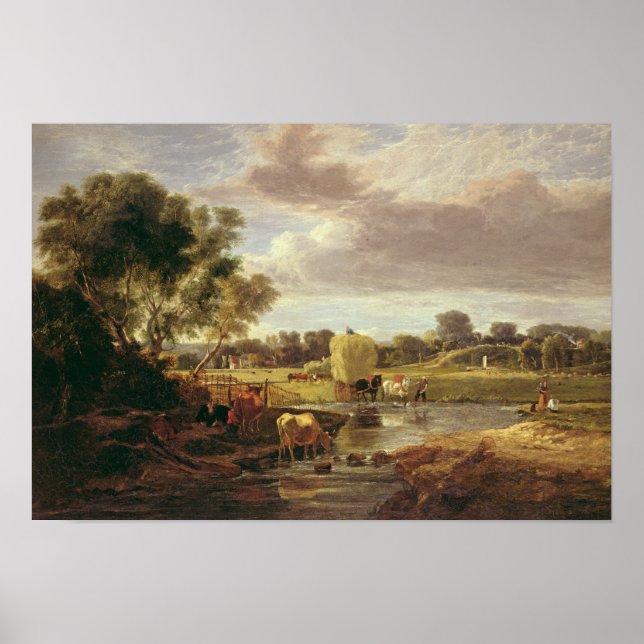 Trowse Meadows, Near Norwich, 1828 Poster (Framsidan)