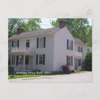 Troy 066, Brittany House Byggt 1851 Vykort
