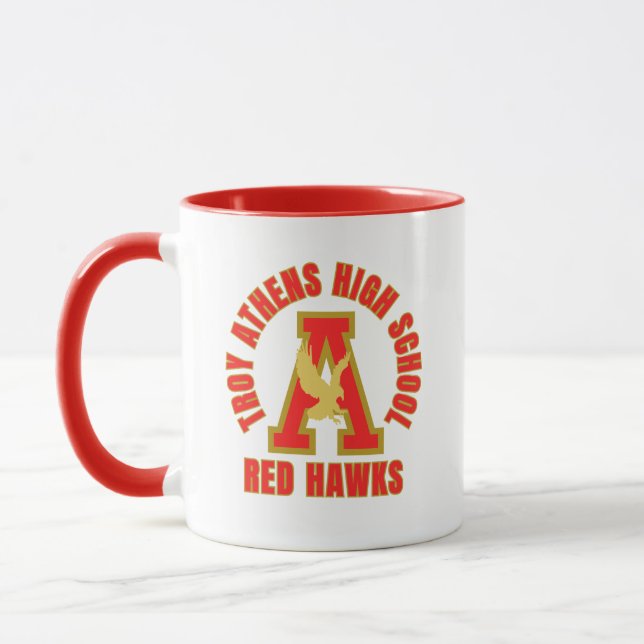 Troy Athens High School Michigan Kaffe Mugg (Vänster)