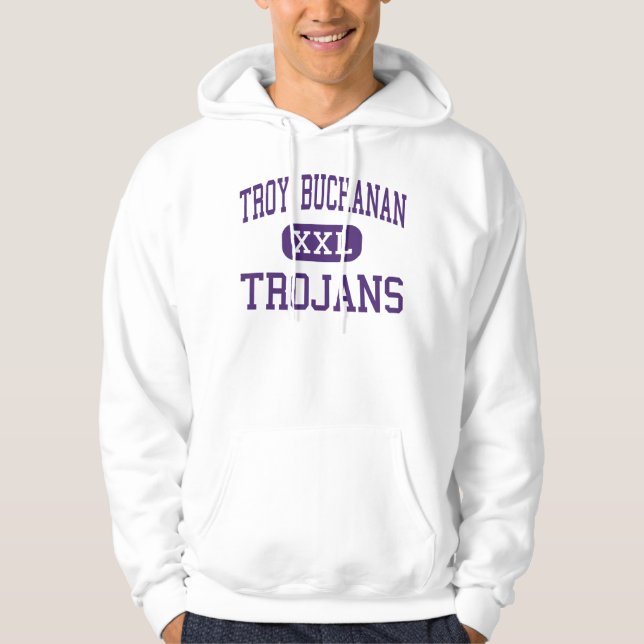 Troy Buchanan - Trojans - kick - Troy Missouri Sweatshirt (Framsida)